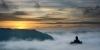 Reichsburg Cochem im Nebel